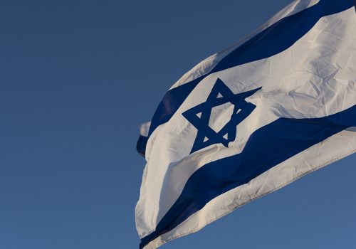 Close-up of Israeli Flag, Israel